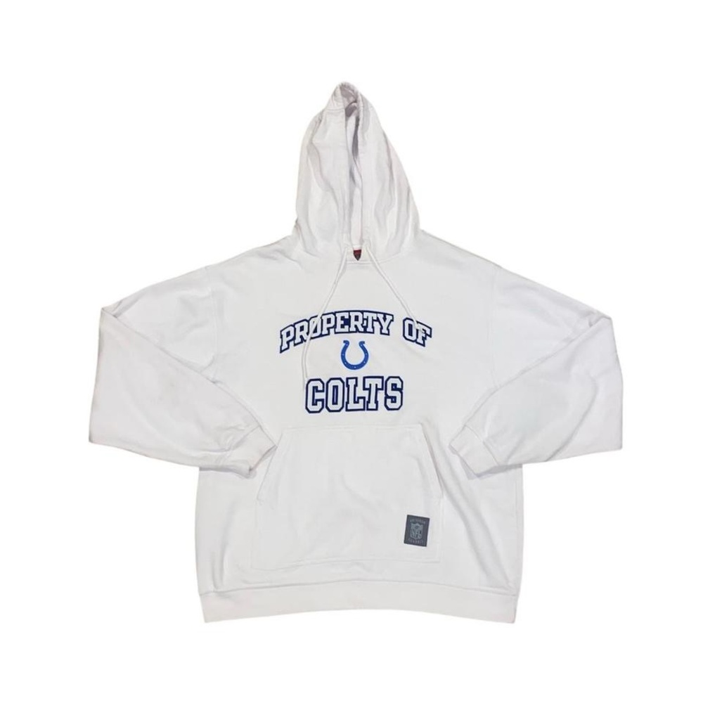 NFL Indianapolis Colts white embroidered hoodie